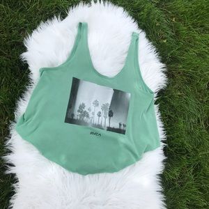 Pacsun RVCA oversized crop tank M